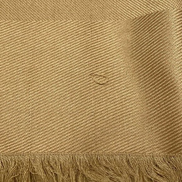 Auth LOUIS VUITTON Shawl Monogram M71339 Camel - Unconfirmed Scarf - Picture 3 of 6